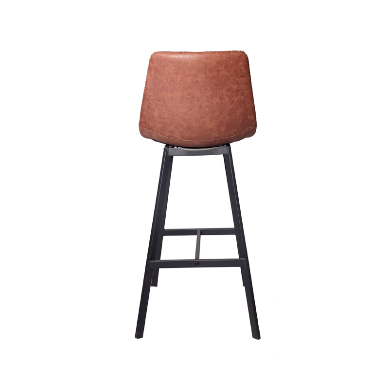 AH-1024 Modern High Seat Barstool With Steel Frame And Leg Rest