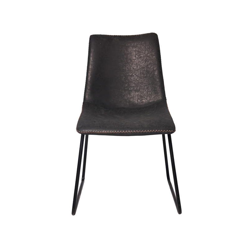 AH-1032 Dining Chair With Rustic Cross Stitch Seam Detail And Technological Velvet