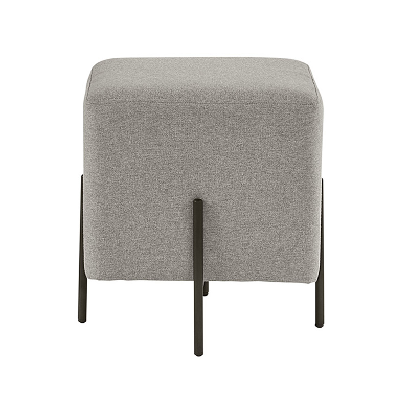 AH-0008 Small Cube Shaped Couch End Ottoman With Extended Leg Frame Detail