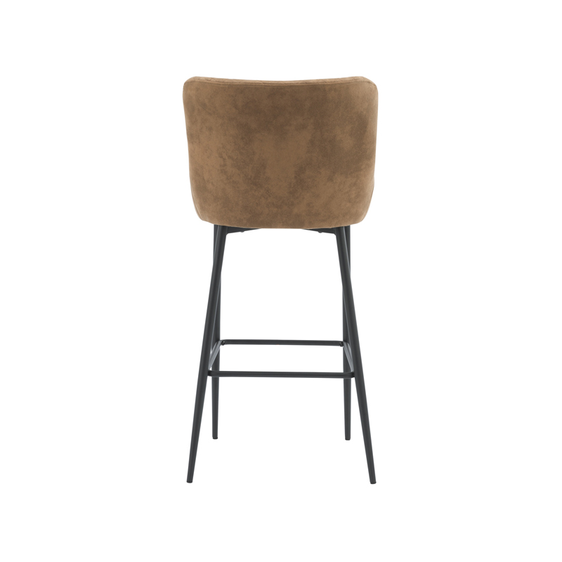 AH-1001 Upholstered Vintage Industrial High Chair With Diamond Tuft Detailing With Javelin Leg Frame