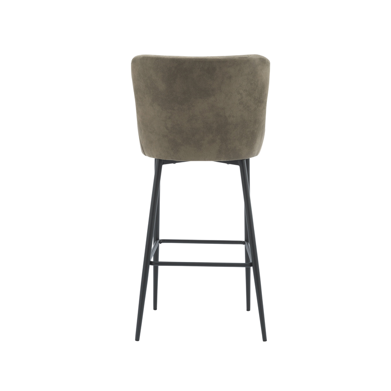 AH-1001 Upholstered Vintage Industrial High Chair With Diamond Tuft Detailing With Javelin Leg Frame