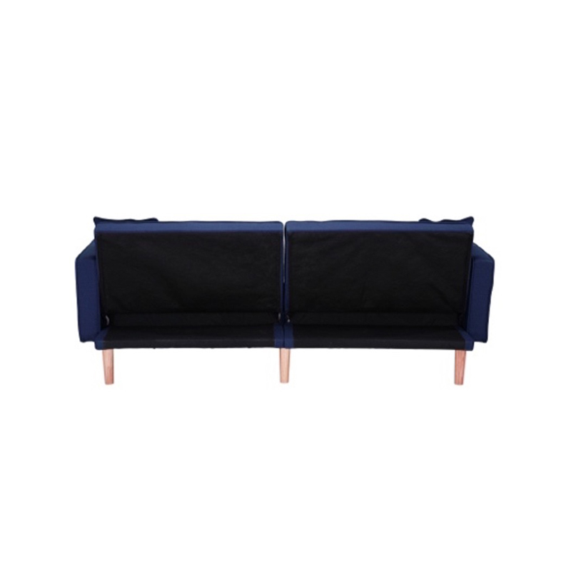 AH-0203 Two Person Fold Down Futon Sofa Bed With Super Plush Deep Square Tuft