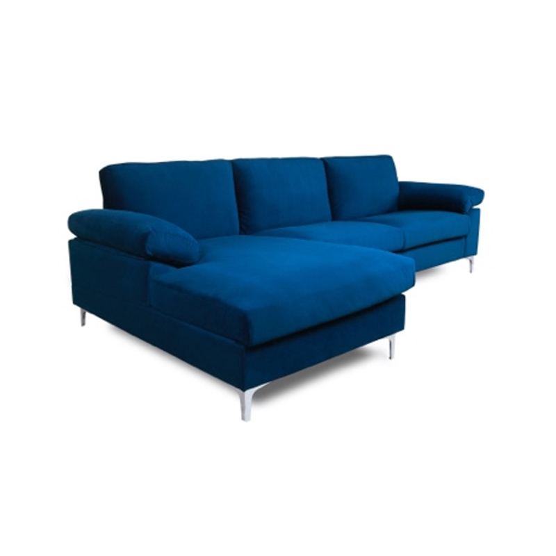 AH-0207 Modern Fluffy Extra Padded Daybed Corner Sofa