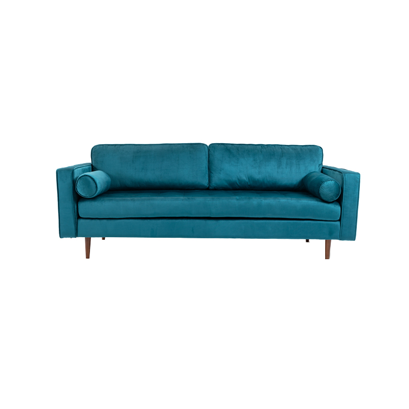 AH-0210 Contemporary Classic Lawson Sofa With Cylinder Roll Pillows