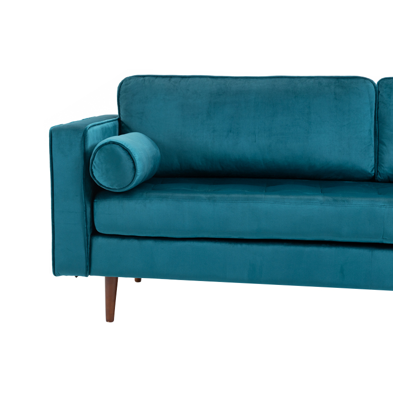 AH-0210 Contemporary Classic Lawson Sofa With Cylinder Roll Pillows