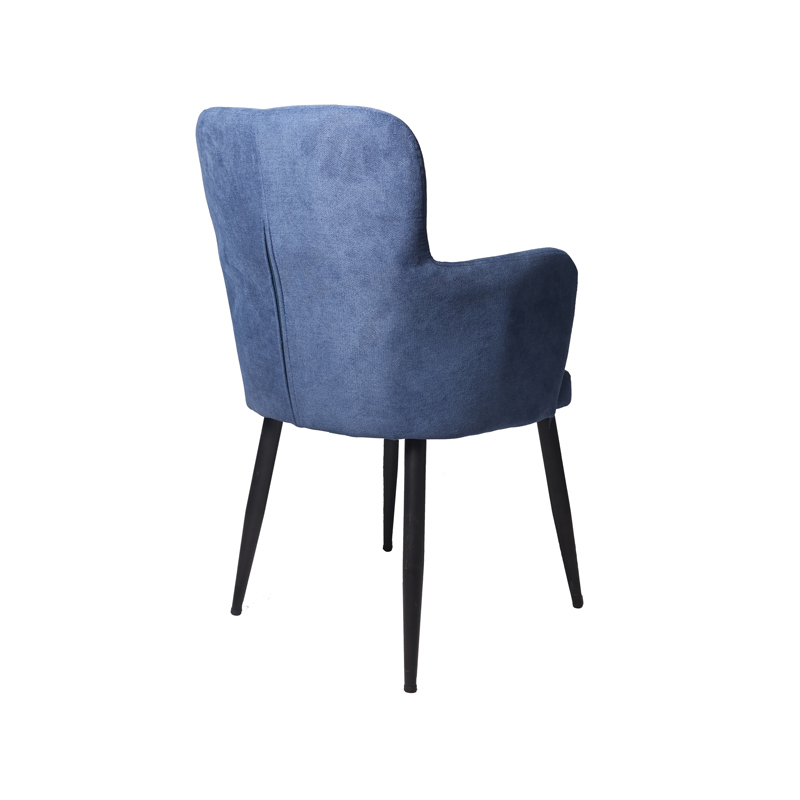 AH-1018 Nordic Style Dining Chair With Straight High Armrest