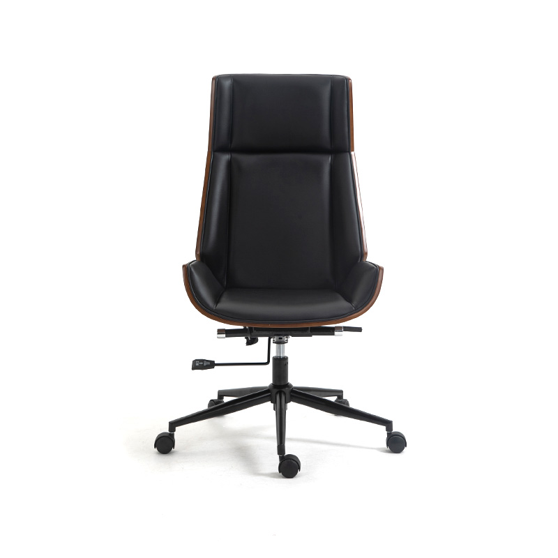 AH-1060 Eames Style Bent Wood Office Chair With Reclining Highback Seat