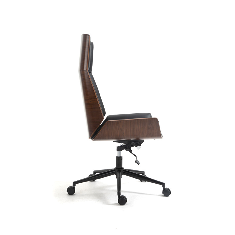 AH-1060 Eames Style Bent Wood Office Chair With Reclining Highback Seat