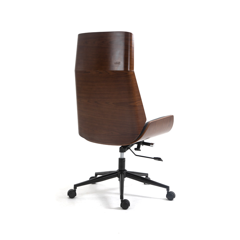 AH-1060 Eames Style Bent Wood Office Chair With Reclining Highback Seat