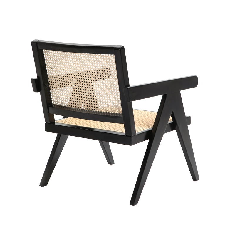 AH-2047 Cessa Style Wide And Low Bamboo Wicker Lounge Chair