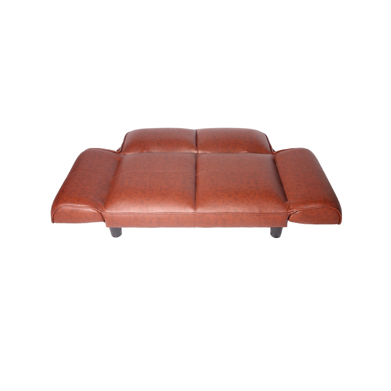 AH-6002 Roll Arm Pet Sofa With Transforming Flat Bed Function