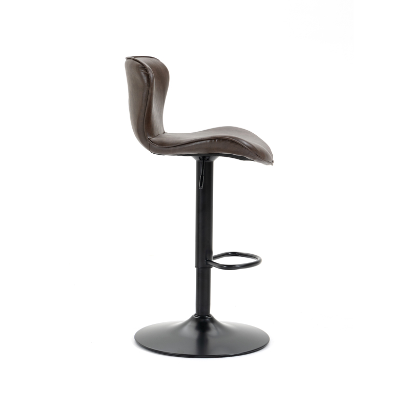 AHO-5016 Gas Lift And Swivel Barstool With Rolled Lip Seat And Soft Winged Seat