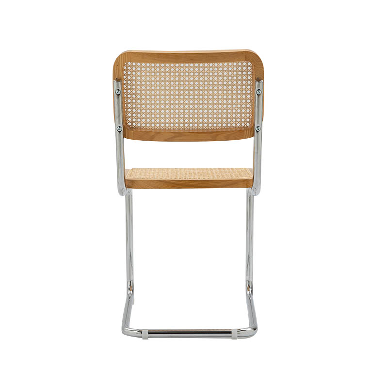 AH-2039 Classic Bent Tubular Steel Breathable Multi-use Flexible Wicker Weave Chair (black)