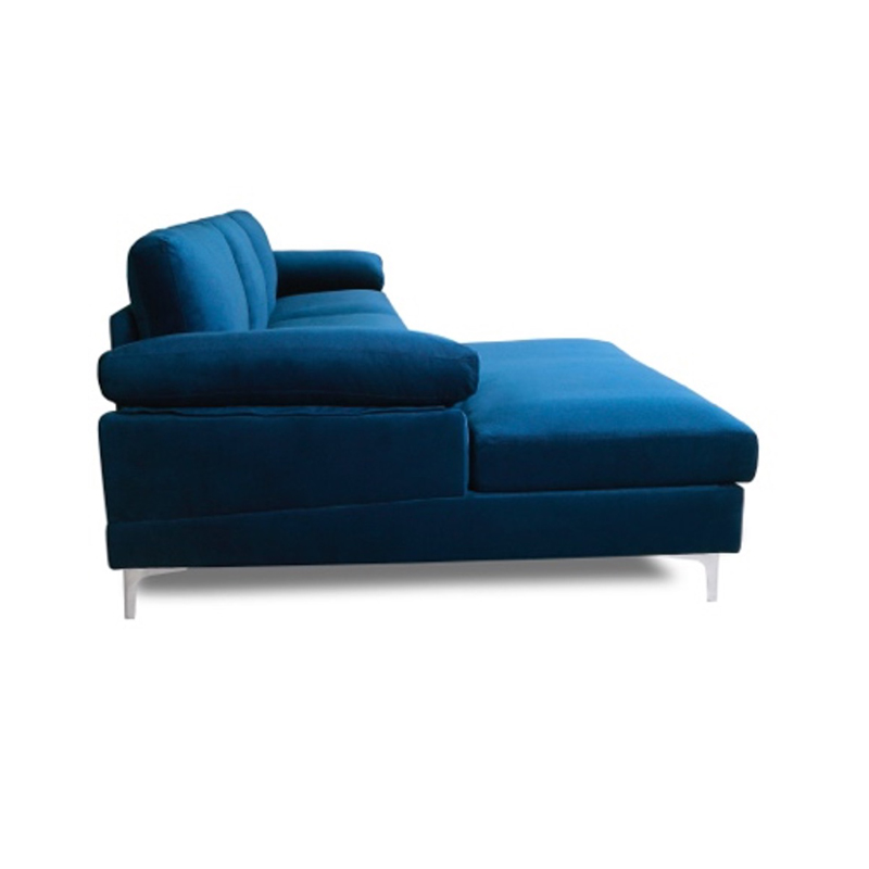 AH-0207 Modern Fluffy Extra Padded Daybed Corner Sofa