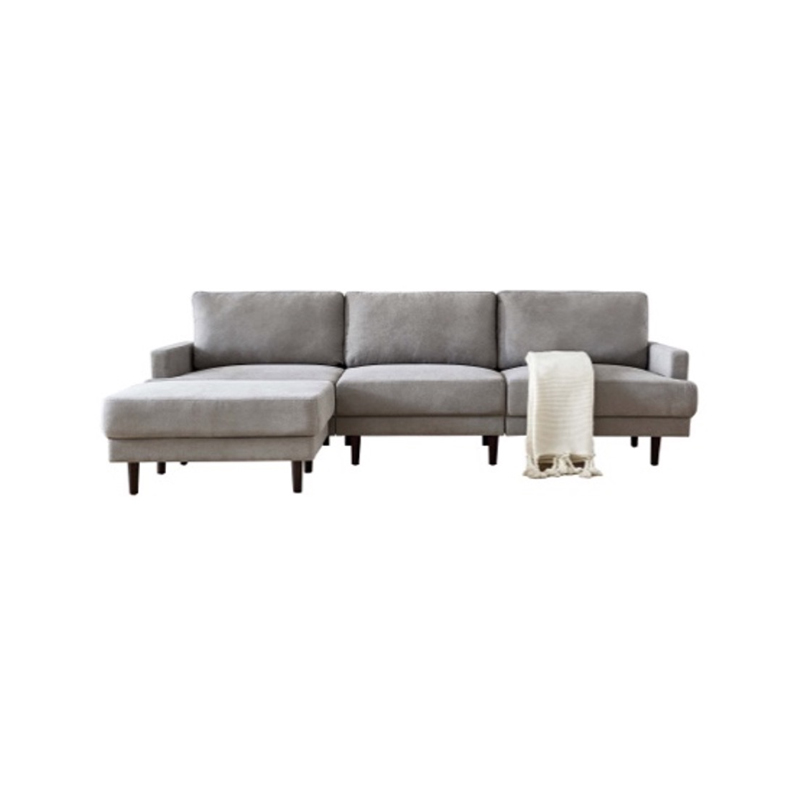 AH-0208 Contemporary Sectional Corner Sofa With Re-arrangeable Ottoman